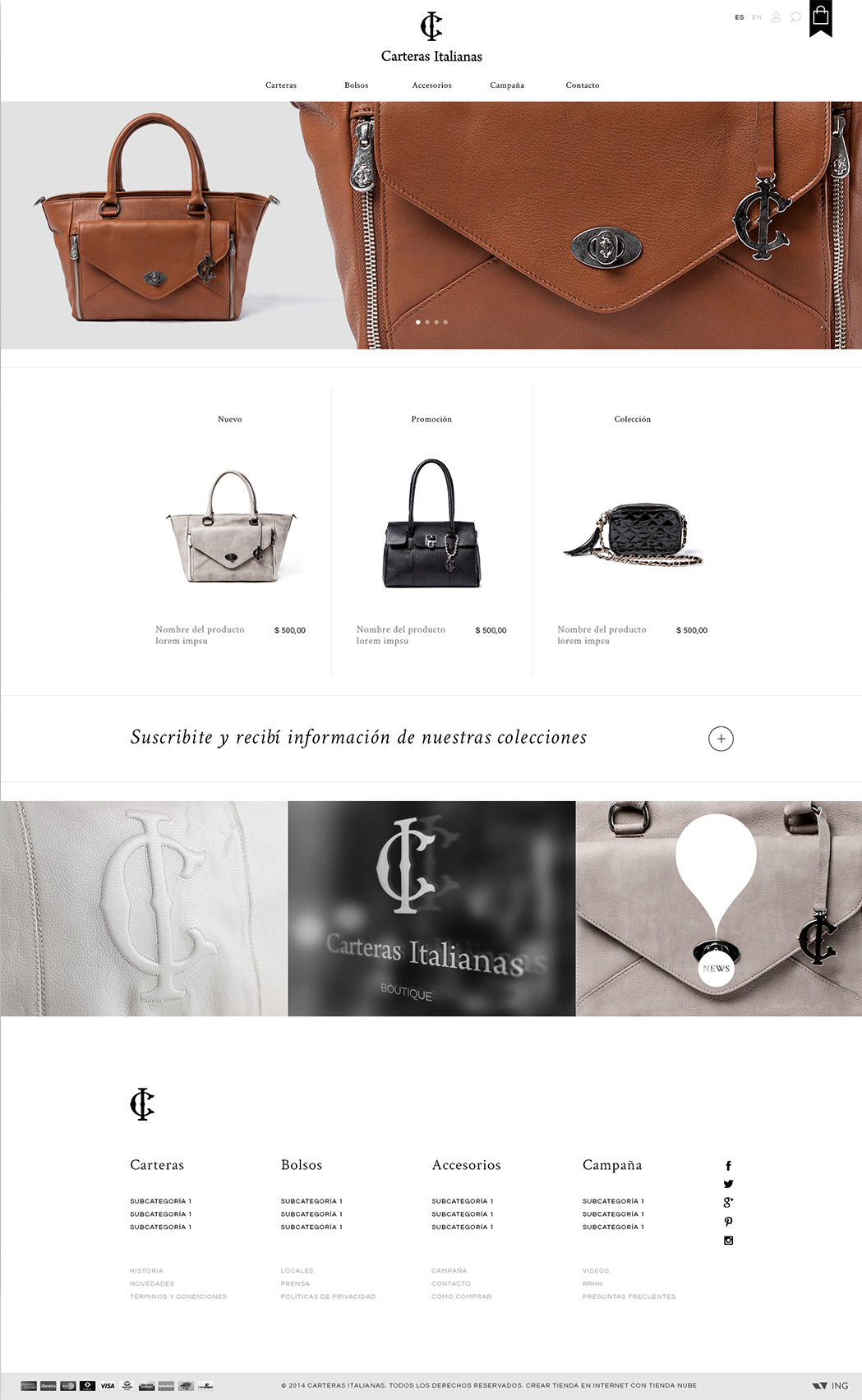 Carteras Italianas - Tienda Online